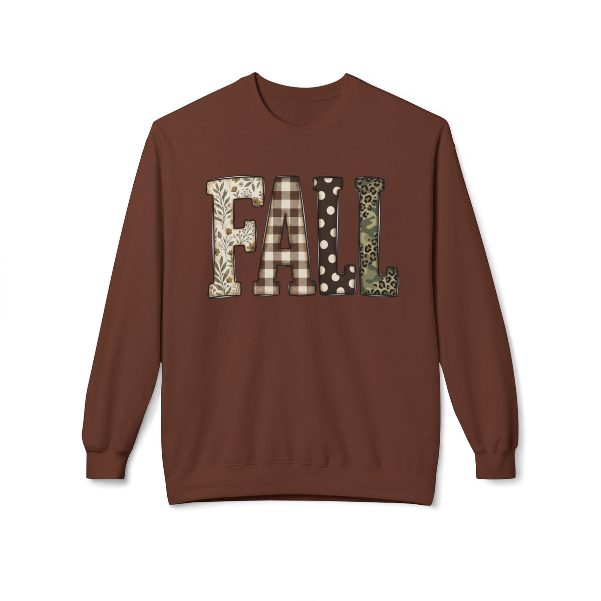 Fall Pattern Crewneck Sweatshirt