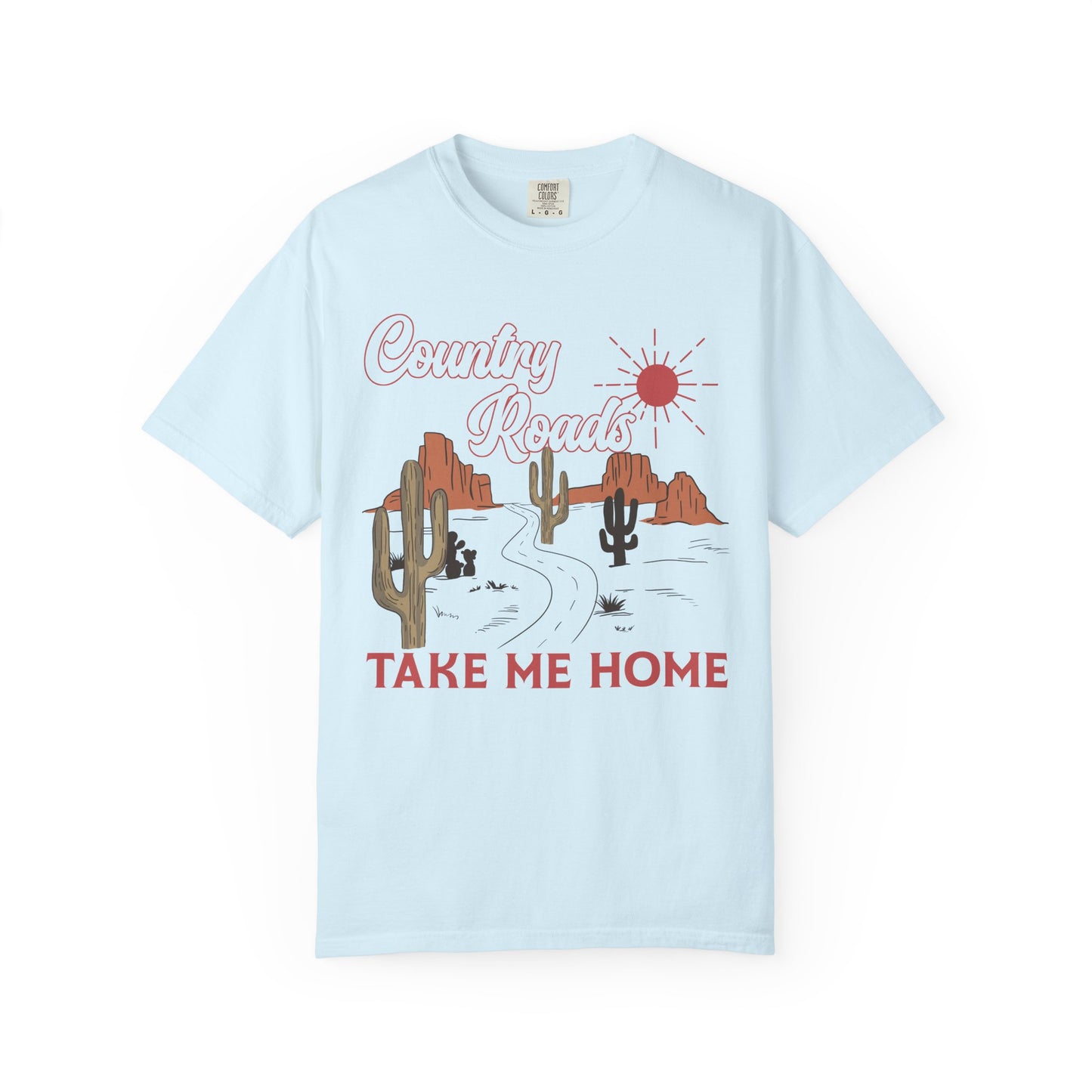 Country Roads - Unisex Garment-Dyed T-shirt