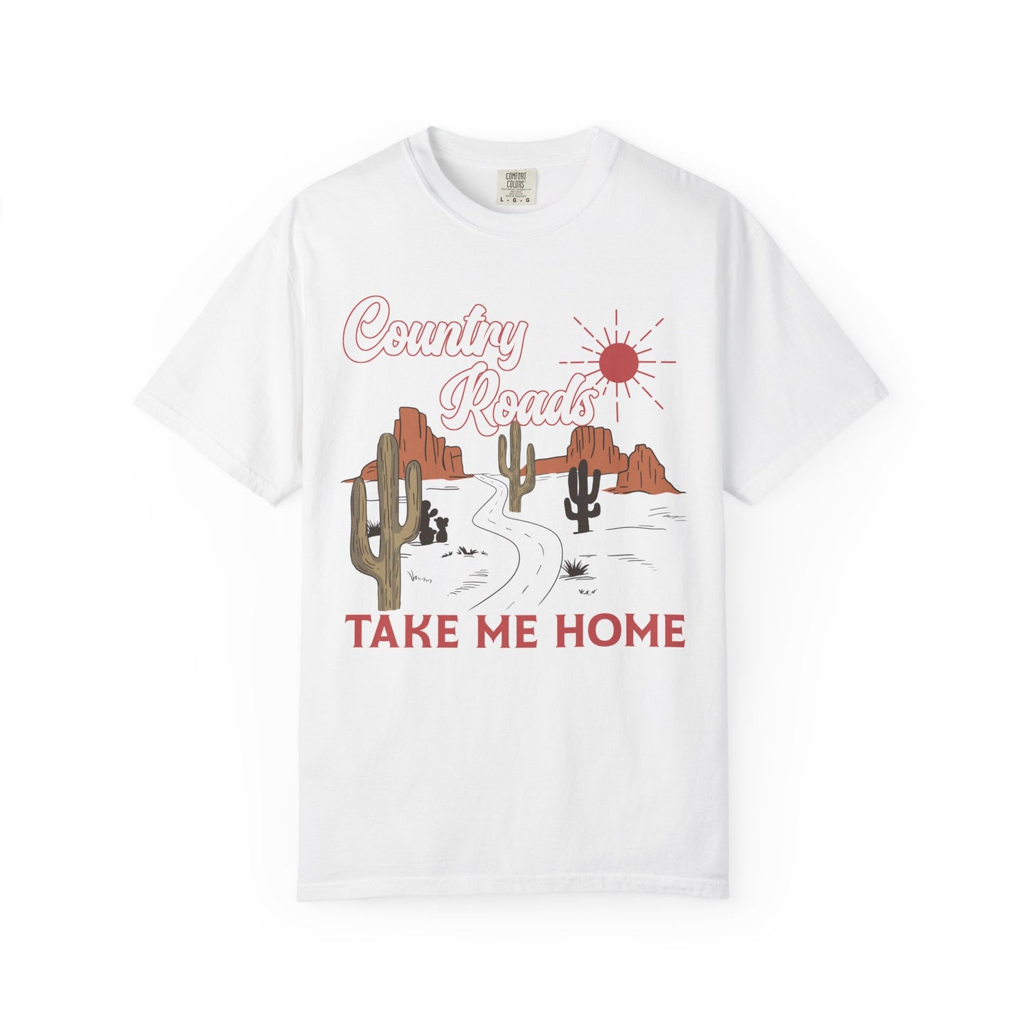 Country Roads - Unisex Garment-Dyed T-shirt