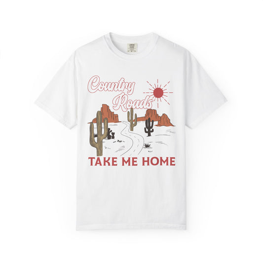 Country Roads - Unisex Garment-Dyed T-shirt