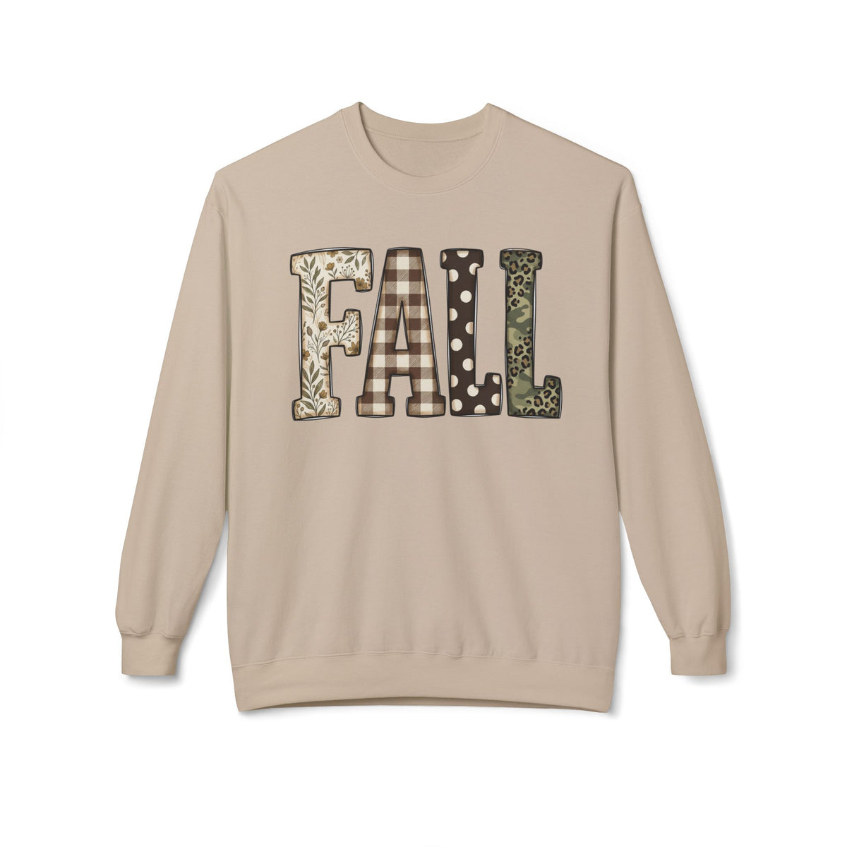 Fall Pattern Crewneck Sweatshirt