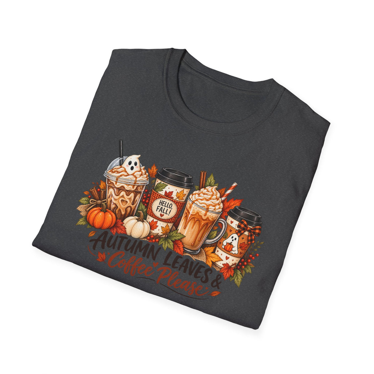 Autumn Leaves & Coffee Please T-Shirt