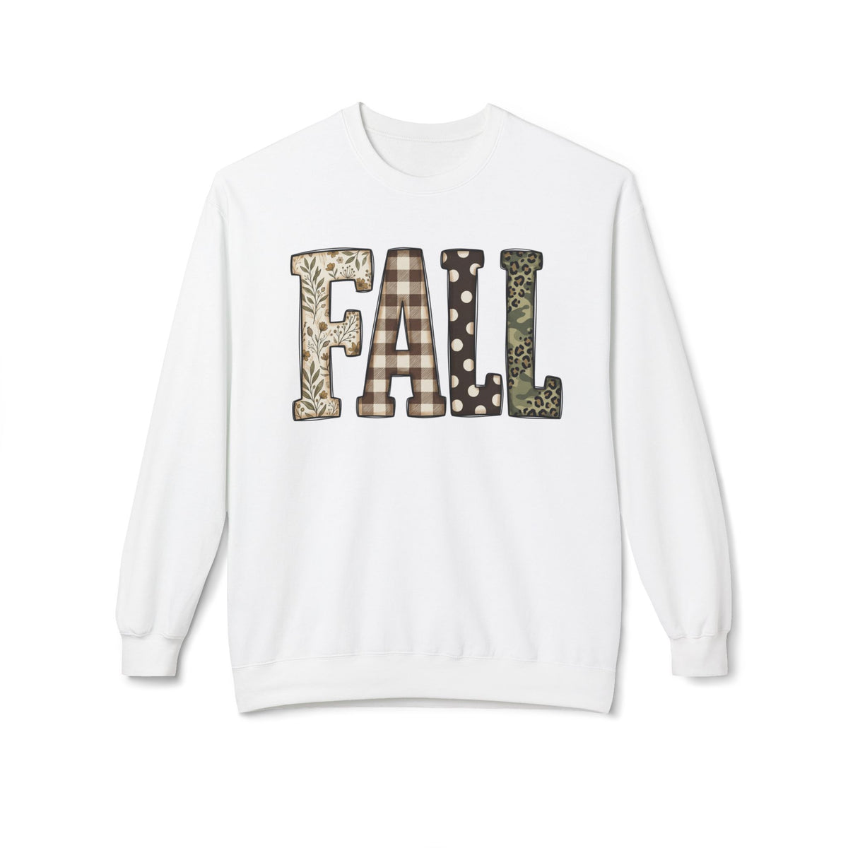 Fall Pattern Crewneck Sweatshirt
