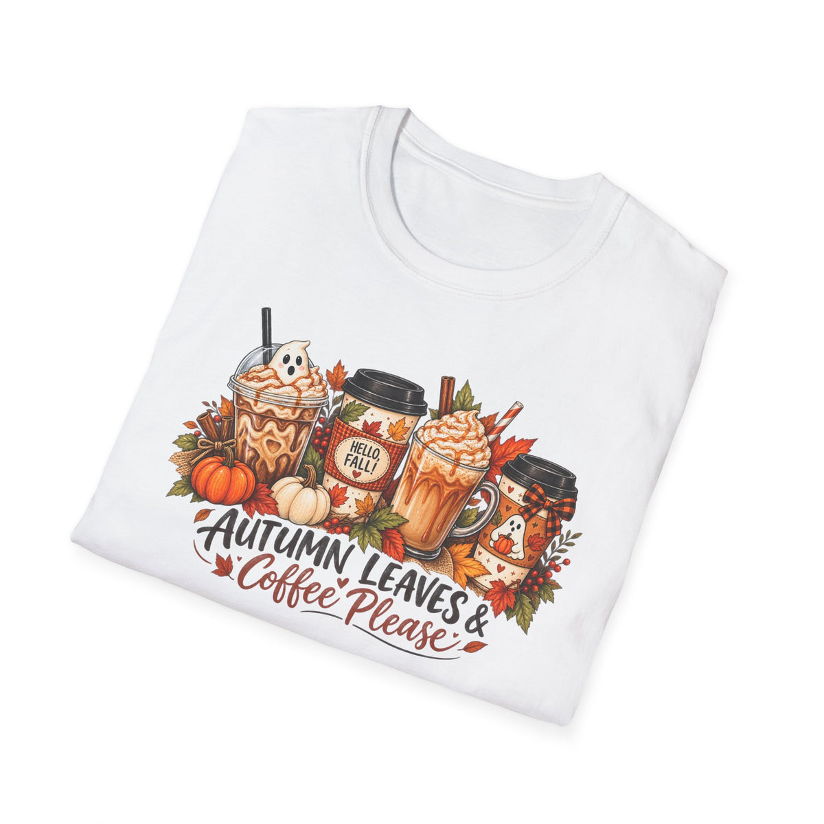 Autumn Leaves & Coffee Please T-Shirt