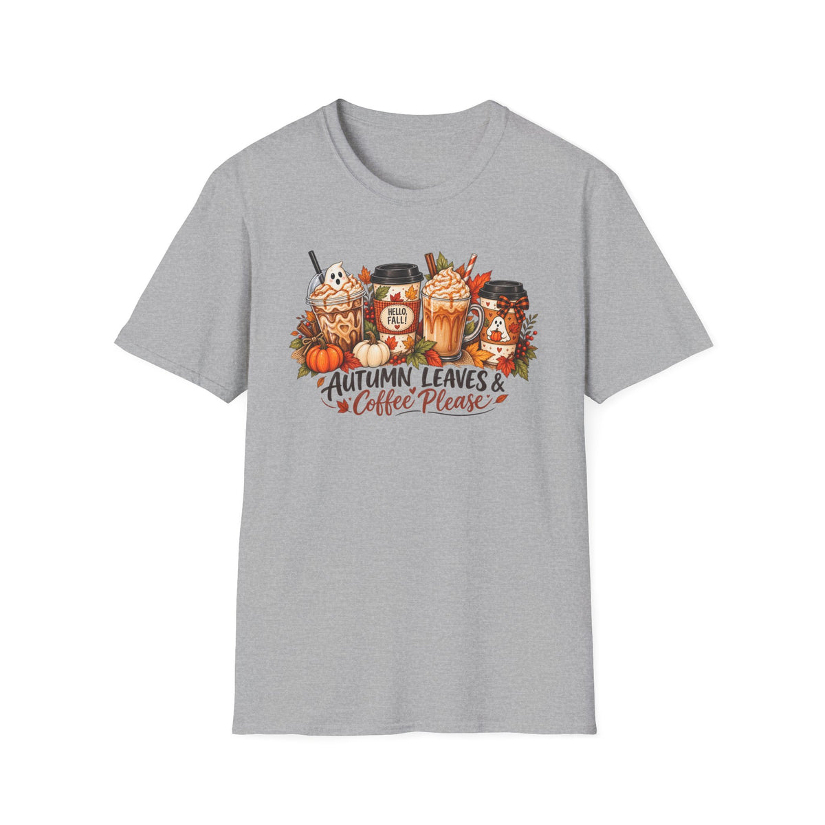Autumn Leaves & Coffee Please T-Shirt