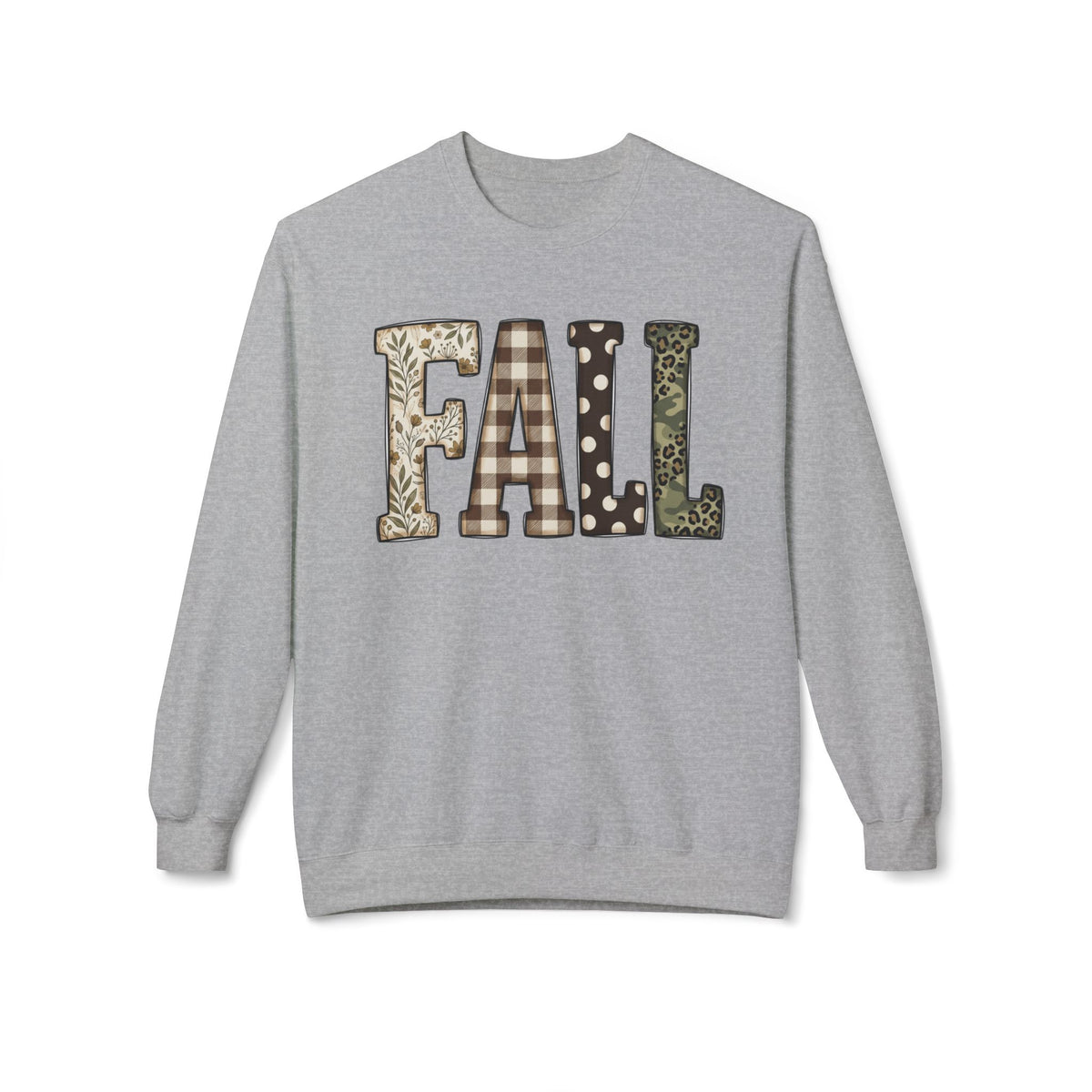 Fall Pattern Crewneck Sweatshirt