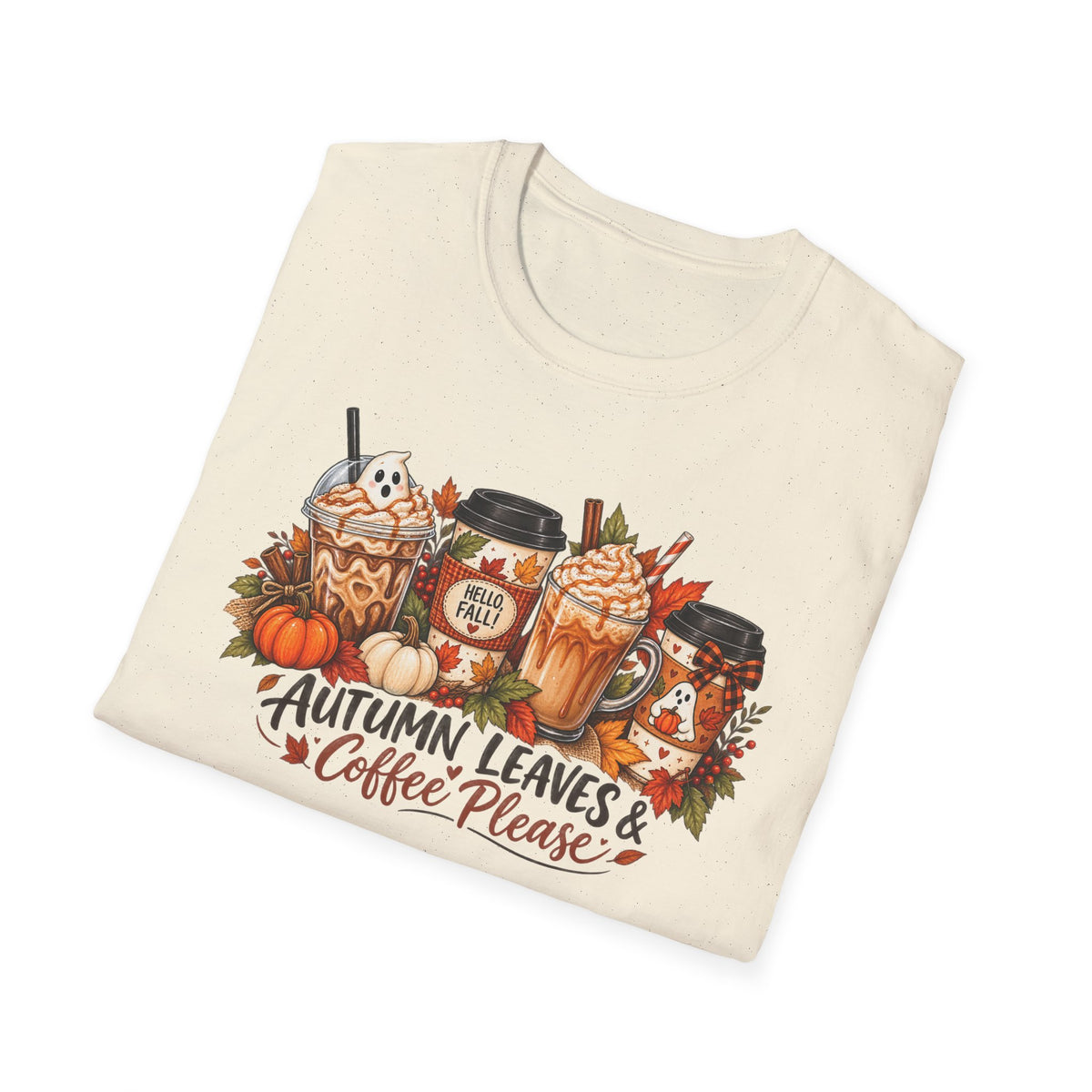Autumn Leaves & Coffee Please T-Shirt