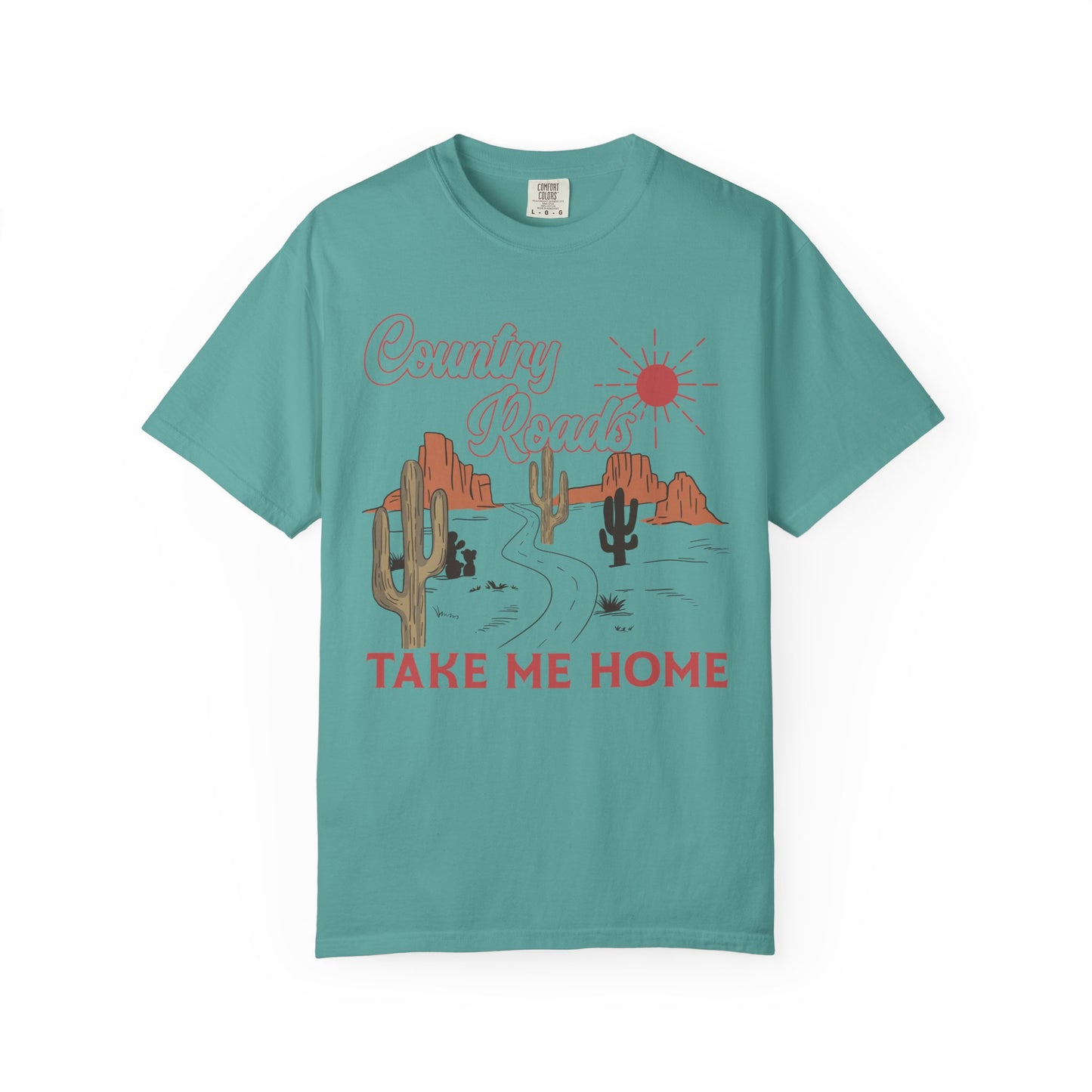 Country Roads - Unisex Garment-Dyed T-shirt