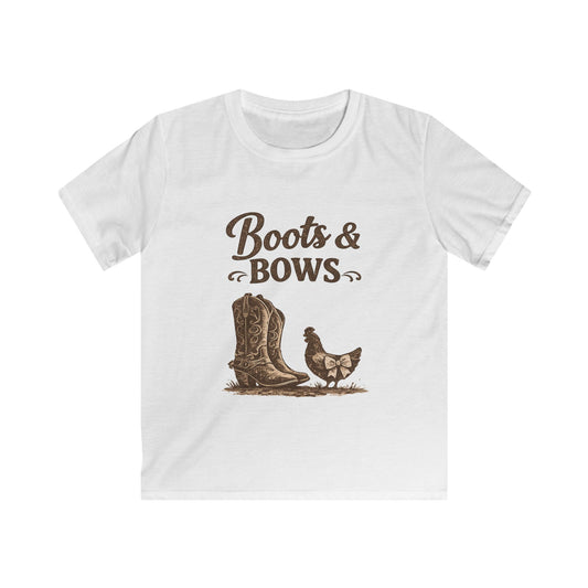 Boots & Bows - Kids Softstyle Tee