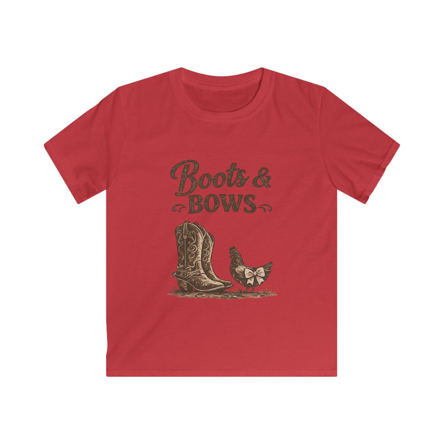 Boots & Bows - Kids Softstyle Tee