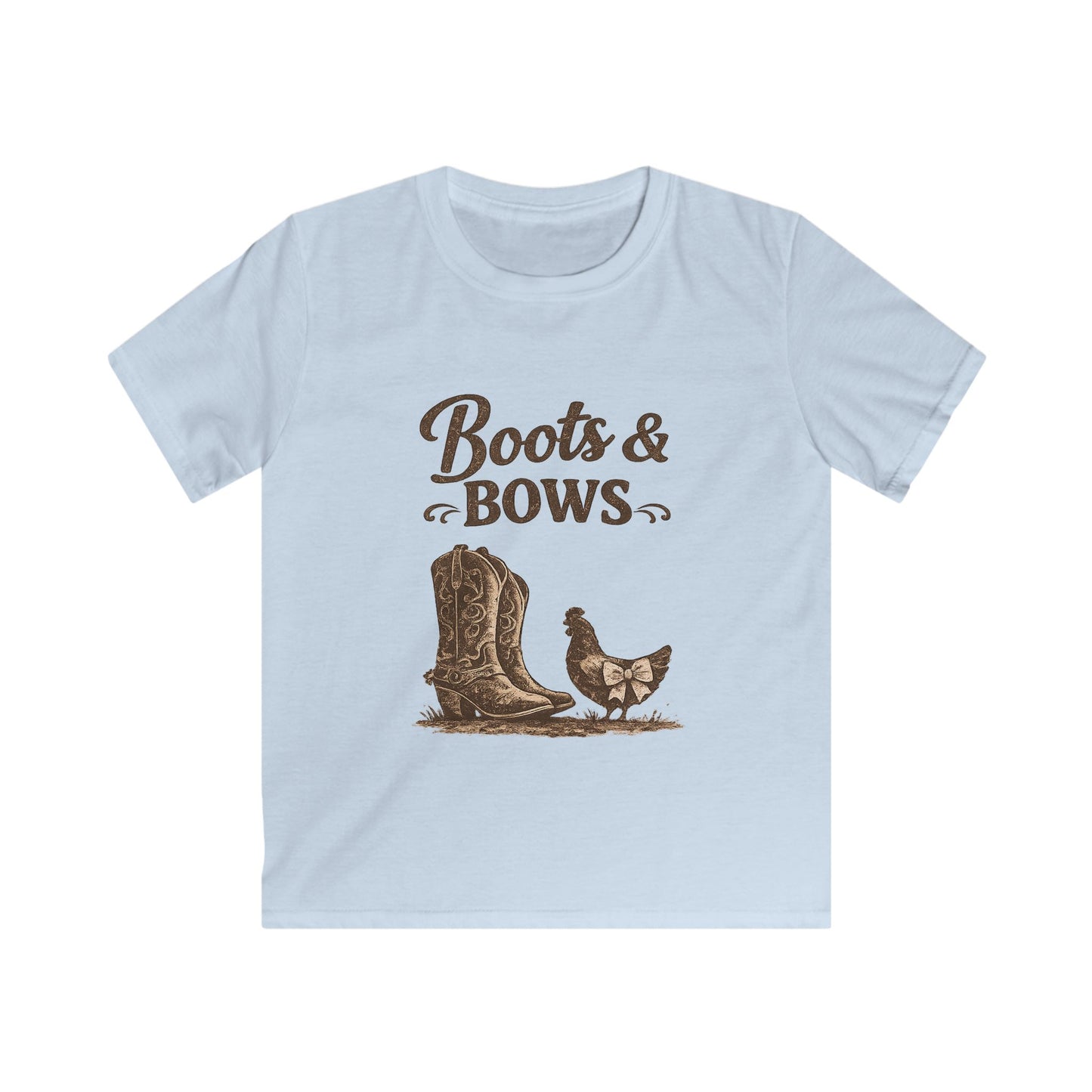 Boots & Bows - Kids Softstyle Tee