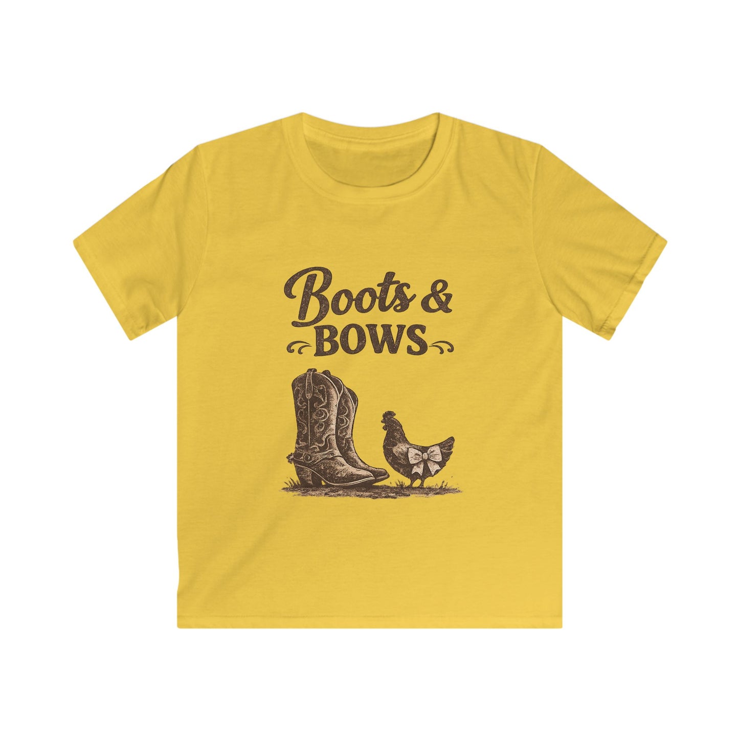 Boots & Bows - Kids Softstyle Tee