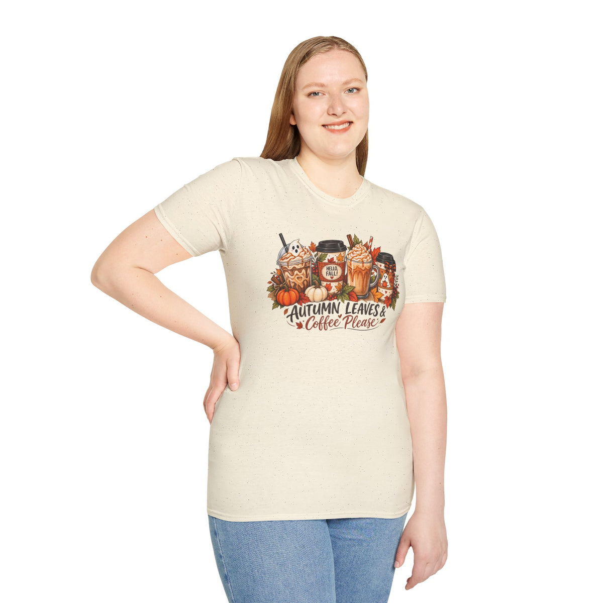 Autumn Leaves & Coffee Please T-Shirt