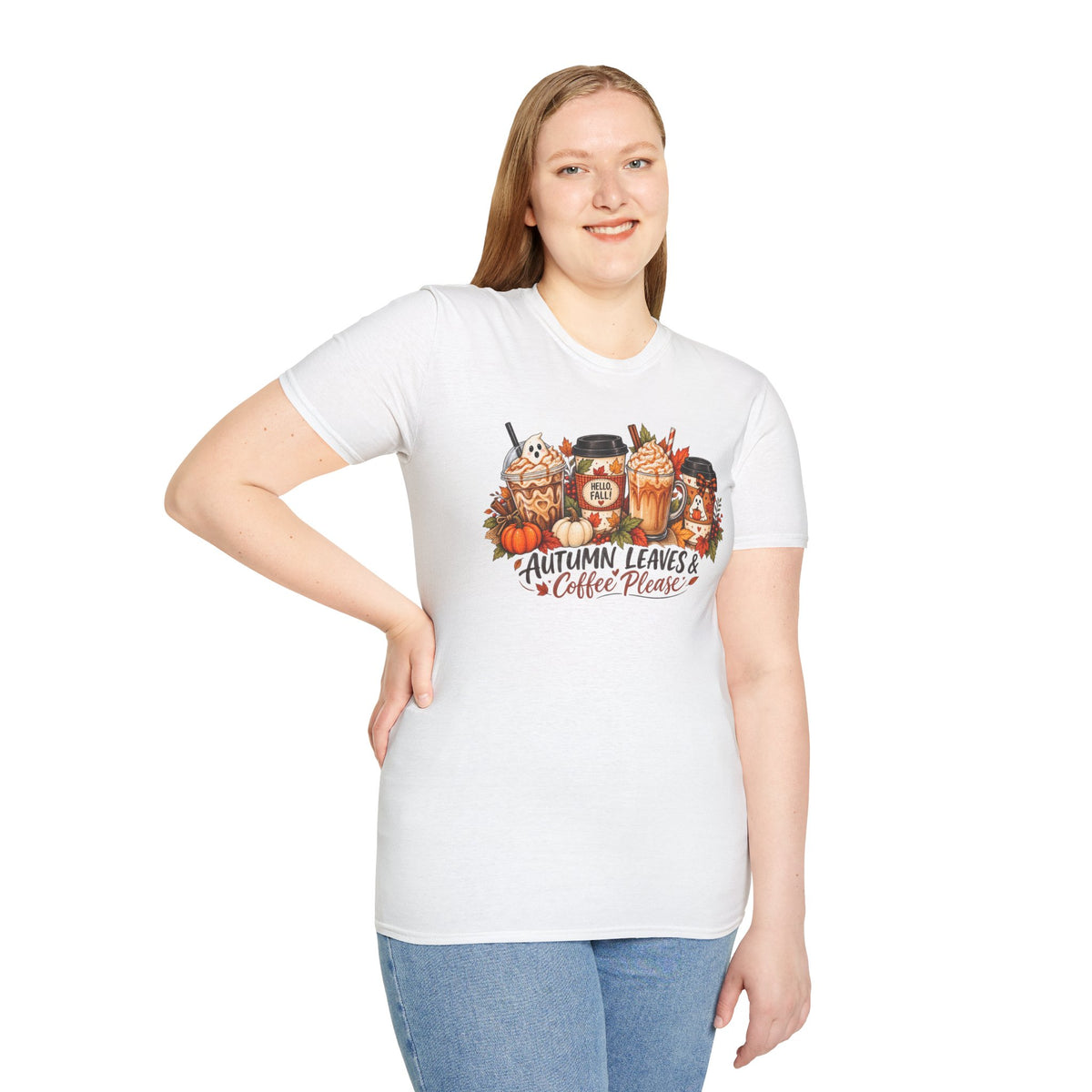 Autumn Leaves & Coffee Please T-Shirt