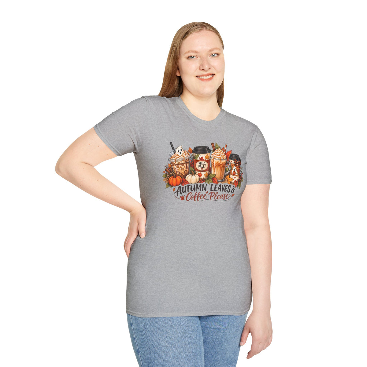 Autumn Leaves & Coffee Please T-Shirt