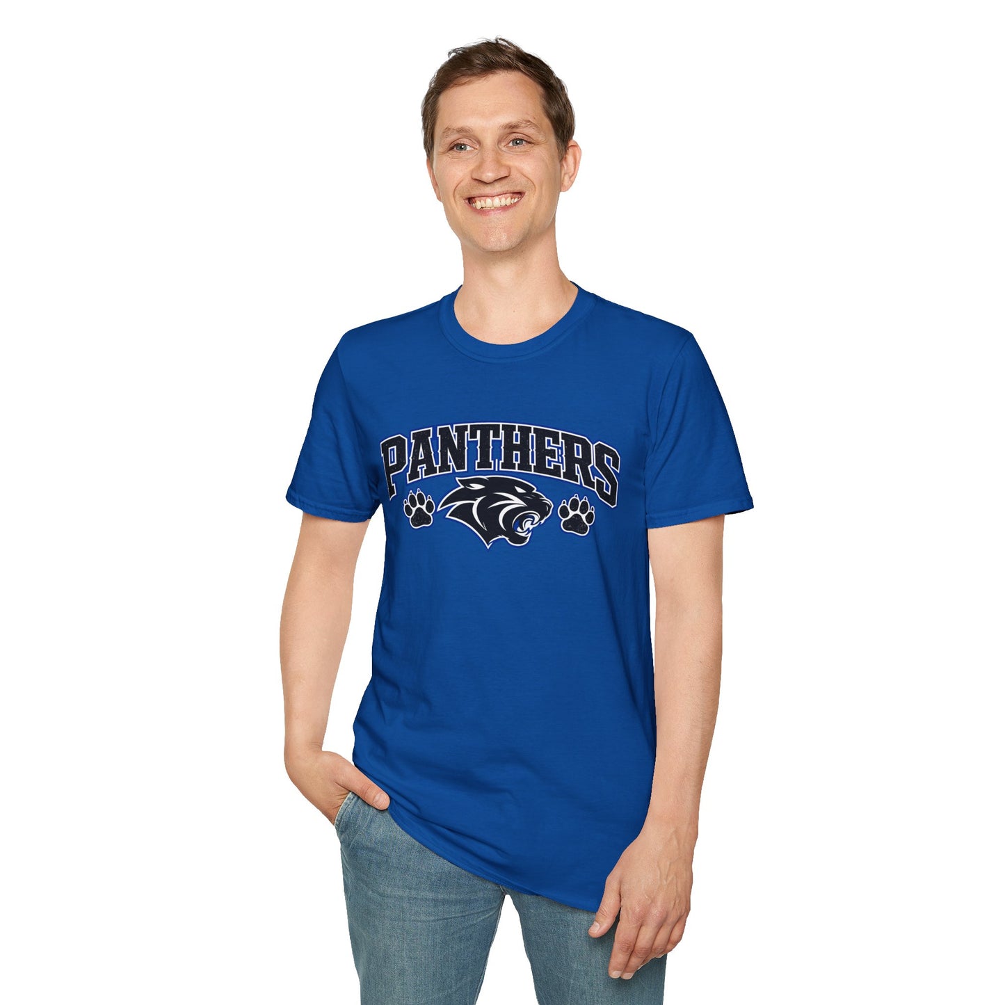 Panthers Mascot - Unisex Softstyle T-Shirt