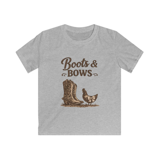 Boots & Bows - Kids Softstyle Tee