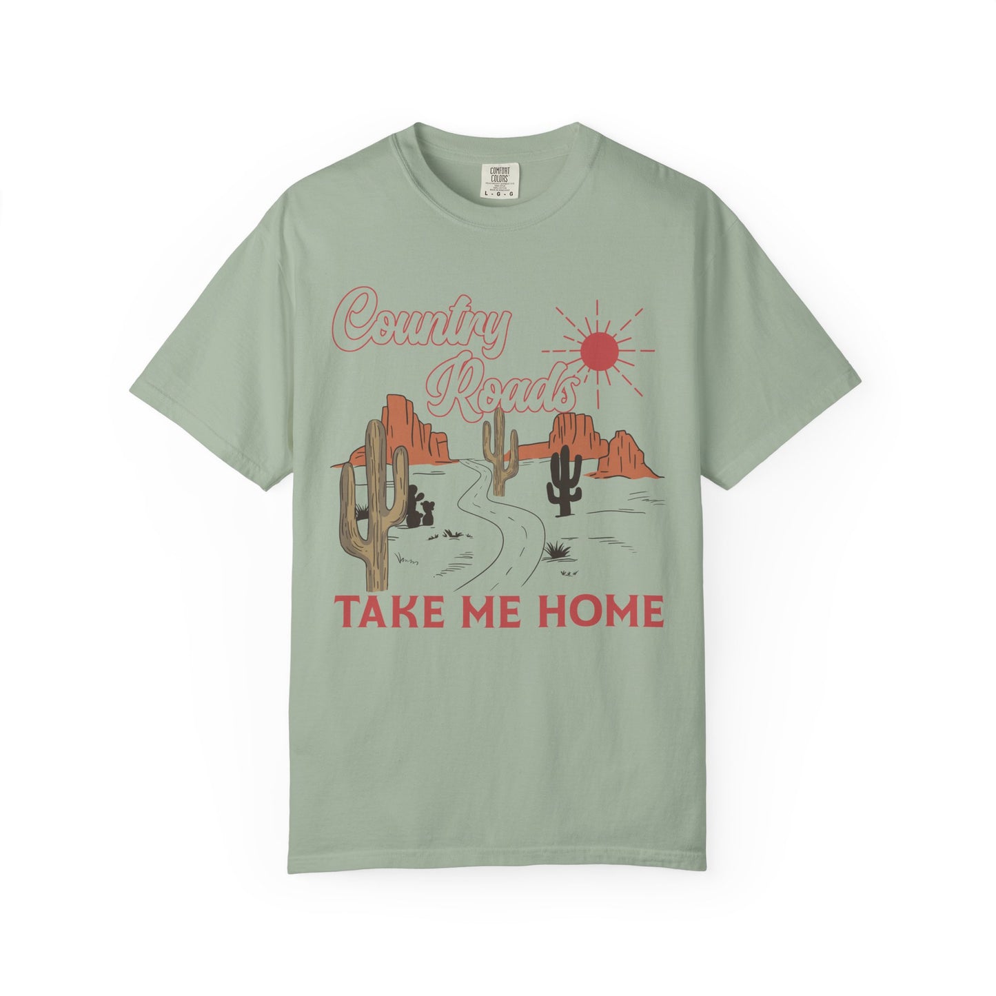Country Roads - Unisex Garment-Dyed T-shirt