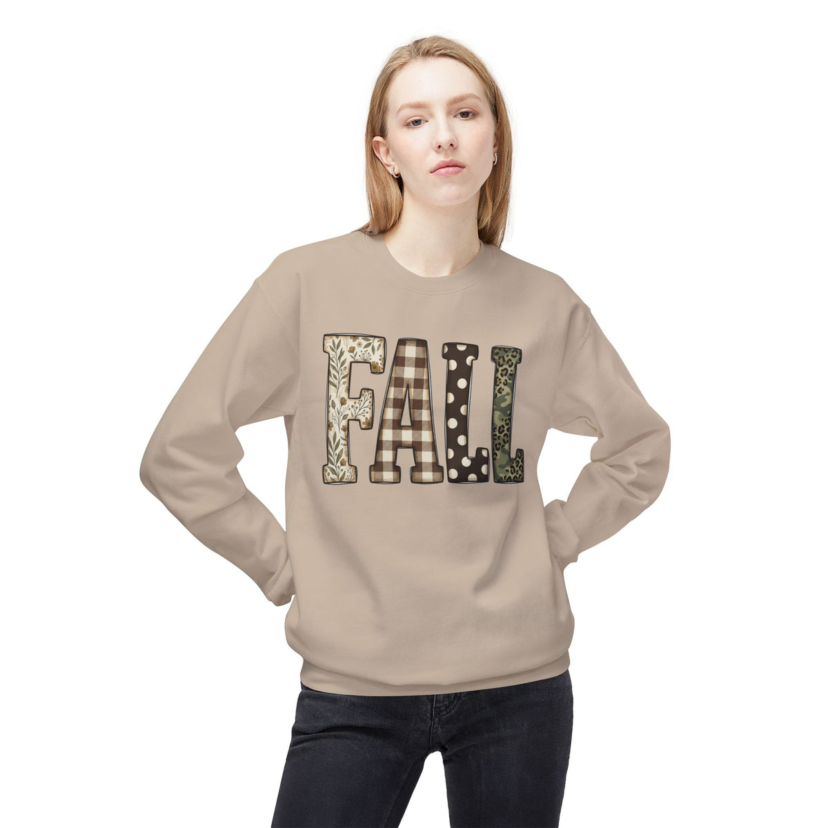 Fall Pattern Crewneck Sweatshirt