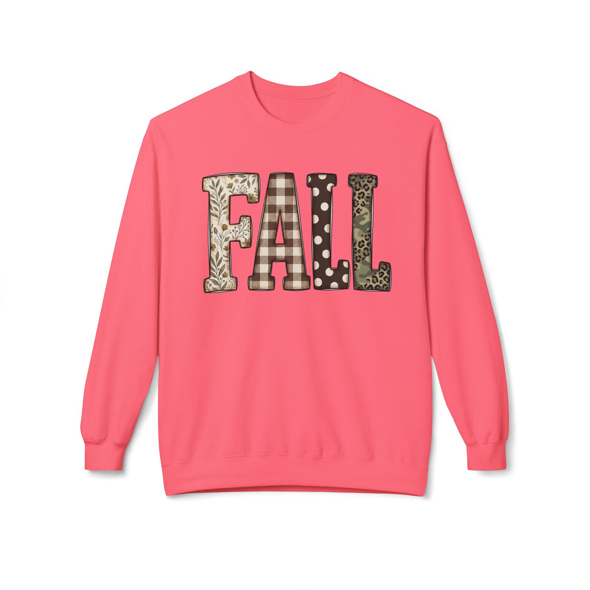 Fall Pattern Crewneck Sweatshirt