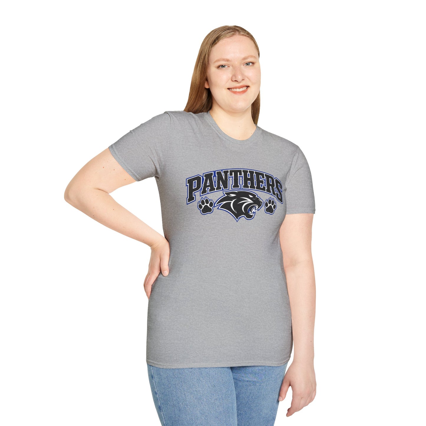 Panthers Mascot - Unisex Softstyle T-Shirt