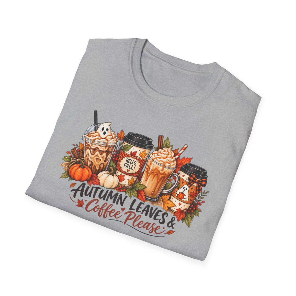 Autumn Leaves & Coffee Please T-Shirt