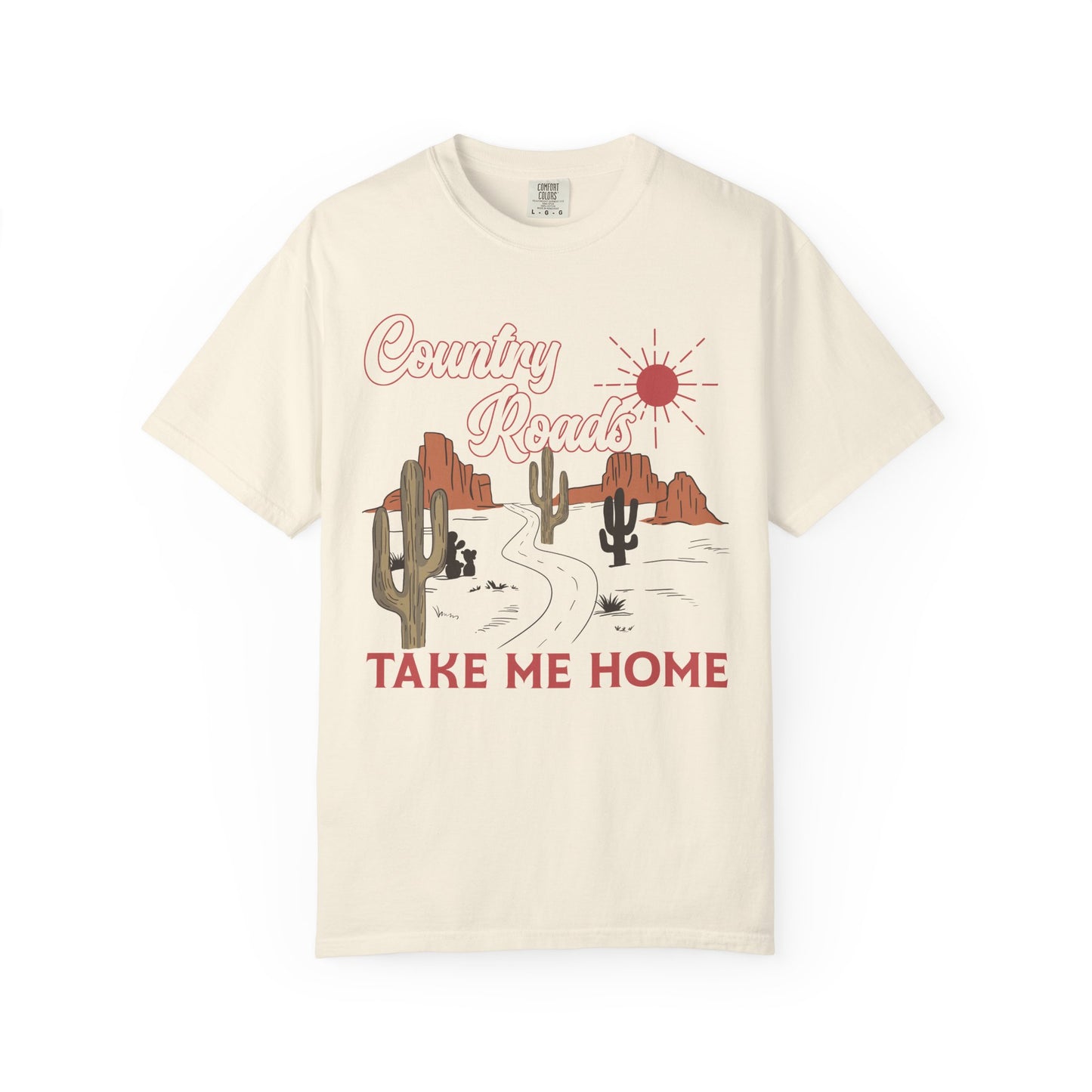 Country Roads - Unisex Garment-Dyed T-shirt