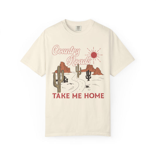 Country Roads - Unisex Garment-Dyed T-shirt