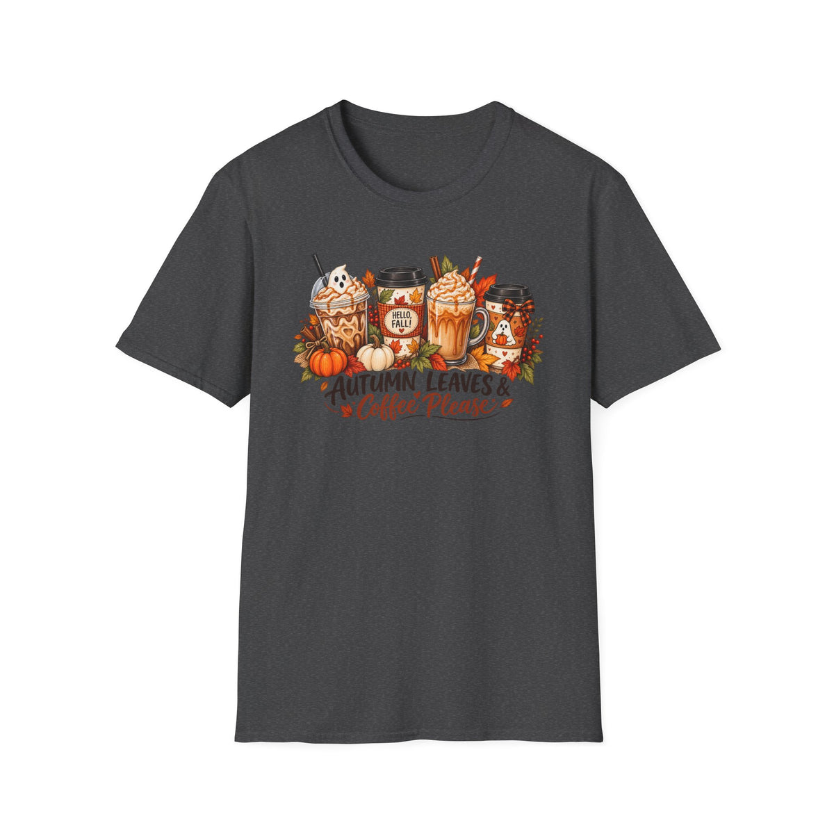 Autumn Leaves & Coffee Please T-Shirt